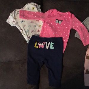 Carters girl 3 month lot